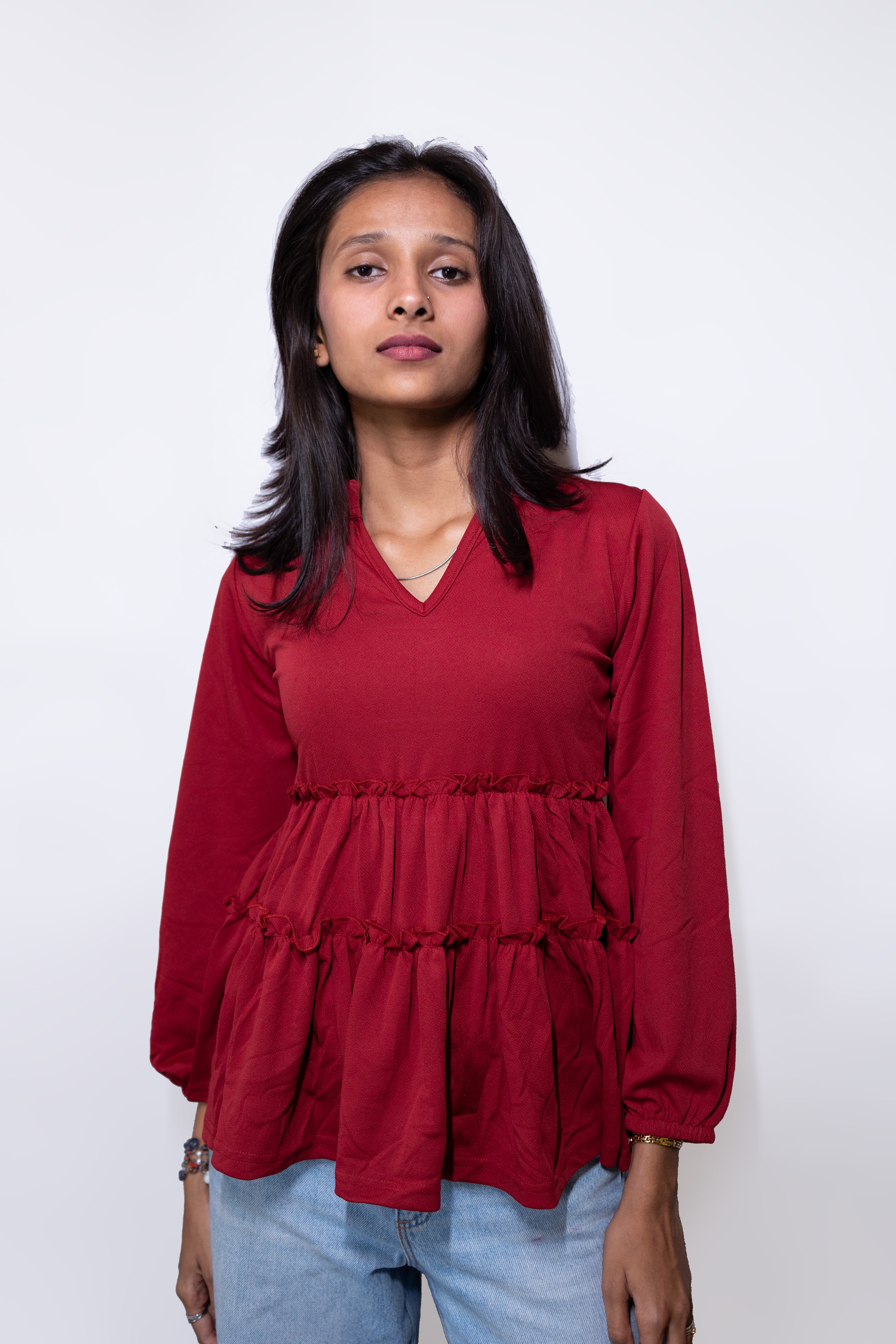 Western Layered Top - AZZLIAS WARDROBE